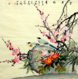 Birds-Flower - Chinese Painting