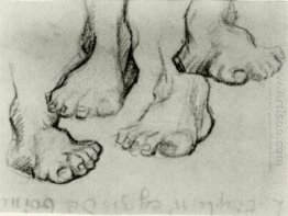 Four Sketches Of A Foot 1886