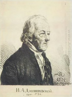 Potret Ivan Dmitrevsky 1814