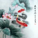 Fish & Lotus - pintura chinesa