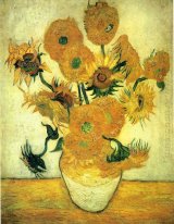 Still Life Vaso con quattordici girasoli 1889