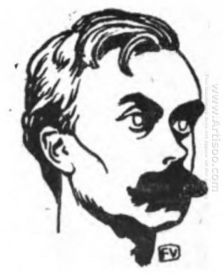 Portrait de l\'écrivain français L Sur Bloy 1898