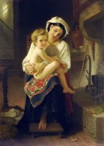 Giovane Madre guardando il suo bambino 1871