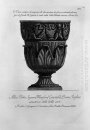 Antique Vase de marbre dans la Villa Valenti à Porta Pia