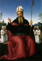 Sant'Agostino e quattro membri di una Fraternità