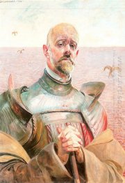 Self-portrait in an armour