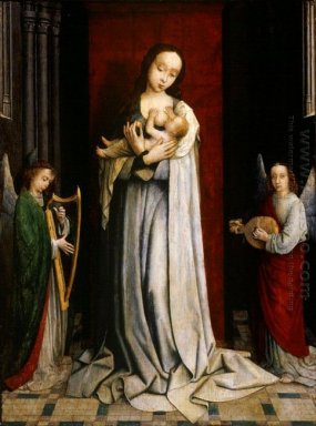 Madonna mit Kind und zwei Engeln Musizieren