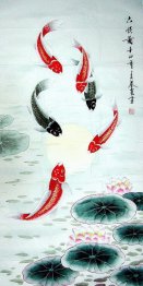 Fish - Lotus - Chinese Painting