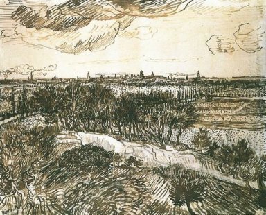 Vue d\'Arles De A Hill 1888