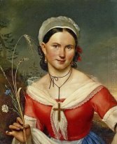 Portrait Of Ekaterina Aleksandrovna Telesheva 1828 1