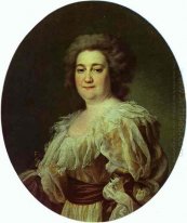 Portret van N. Y. Levitzkaya, Artiest vrouw