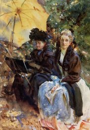 Miss Wedewood And Miss Sargent Sketching 1908