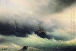 Ships In A Storm 1860