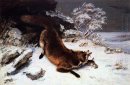 La Fox In The Snow 1860
