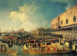 reception of the imperial ambassador at the doge s palace 1729