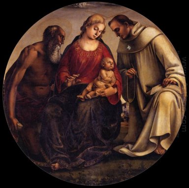 Vierge et l\'Enfant avec les saints Jérôme et Bernard de Clairvau