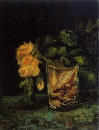 Glass With Roses 1886