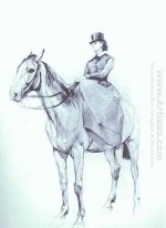 Maria Mamontova Reiten ein Pferd 1884