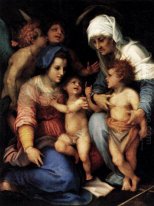 Madonna och barn med St Elisabeth, Infant St John, och T