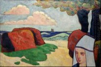 Breton Woman at Haystacks