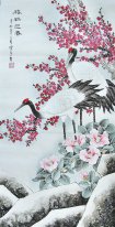Crane & Plum - pintura china
