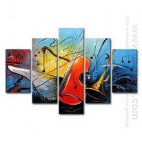 Dipinti a mano olio pittura Still Life oversize Ampia - Set di 5