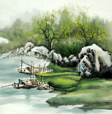 Barche - Pittura cinese
