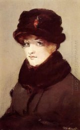 woman in furs portrait of mery laurent 1882