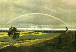 Landscape with rainbow