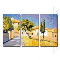 Hand-painted Landscape Oil Painting - Set of 3