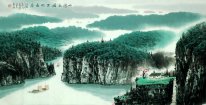 Mountains, river - Chinese Painting