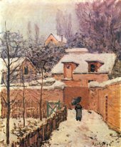 garden in louveciennes in the snow 1874