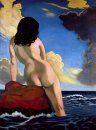 Bather Stormy Sky 1916