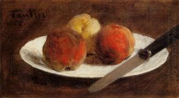 Plate Of Peaches 1862