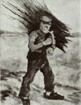 Wood Gatherer Figure Study 1884