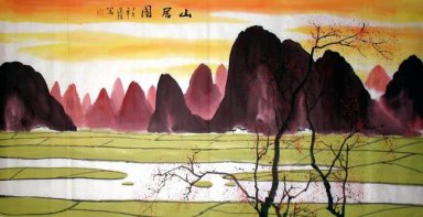 Sunset - Chinesische Malerei