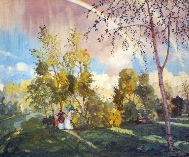 Landschapje Met Rainbow 1919