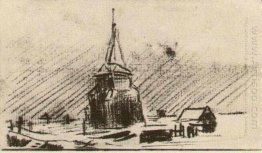 The Old Tower In The Snow 1885