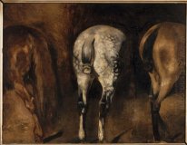 Three Rumps Of Horses