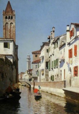 Ein Kanal-Szene, Venedig