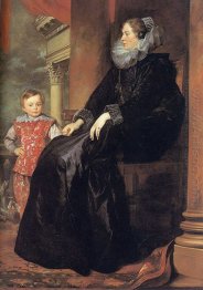 genoese noblewoman with her son 1626