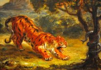 Tigre y serpiente 1862