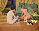 Desnudo de la Mujer a los gatos 1898