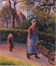 woman with a wheelbarrow