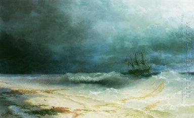 Ship i en storm 1895