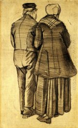 Man And Woman Seen From The Back 1882