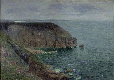 Cliffs dans le temps gris