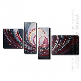 Hand-painted Oil Painting Abstract Landscape - Set of 4