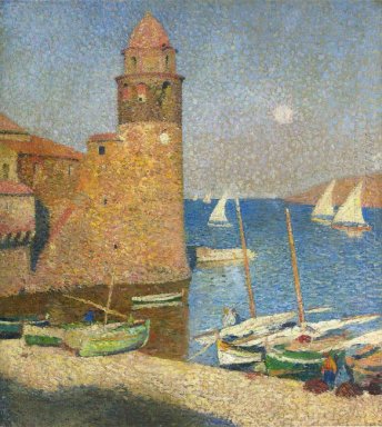 La Torre di Collioure in Moonrise