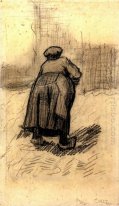 Peasant Woman Lifting Potatoes 2 1885